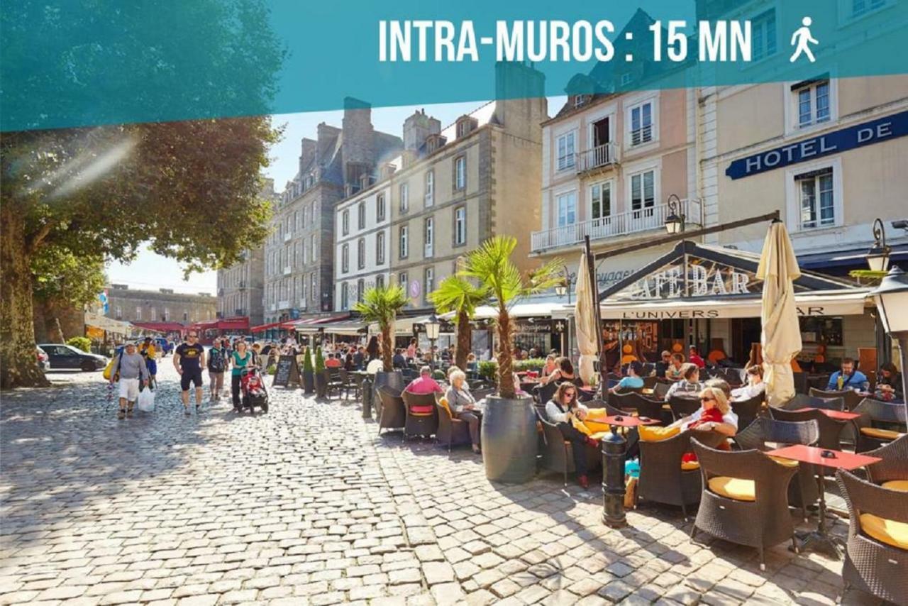 Appartement Saint Malo Vue Sur Mer Et Sur Intra Muros, Ferry, Plage Et Commerces A 50 M Exterior photo